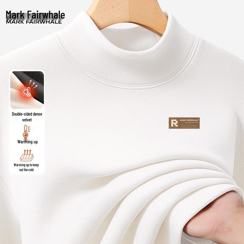 Mark Fairwhale Men s Thermal Half-Turtleneck Long Sleeve T-Shirt 2XL