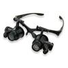 Head Mount Magnifier Jewelry-Making Reading Hands-Free Magnifying Glass with Lights Soldering Hand Craft Supplies