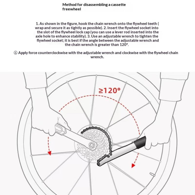 Comprehensive Bicycle Freewheel Tool for Easy Flywheel and Cassette Care
