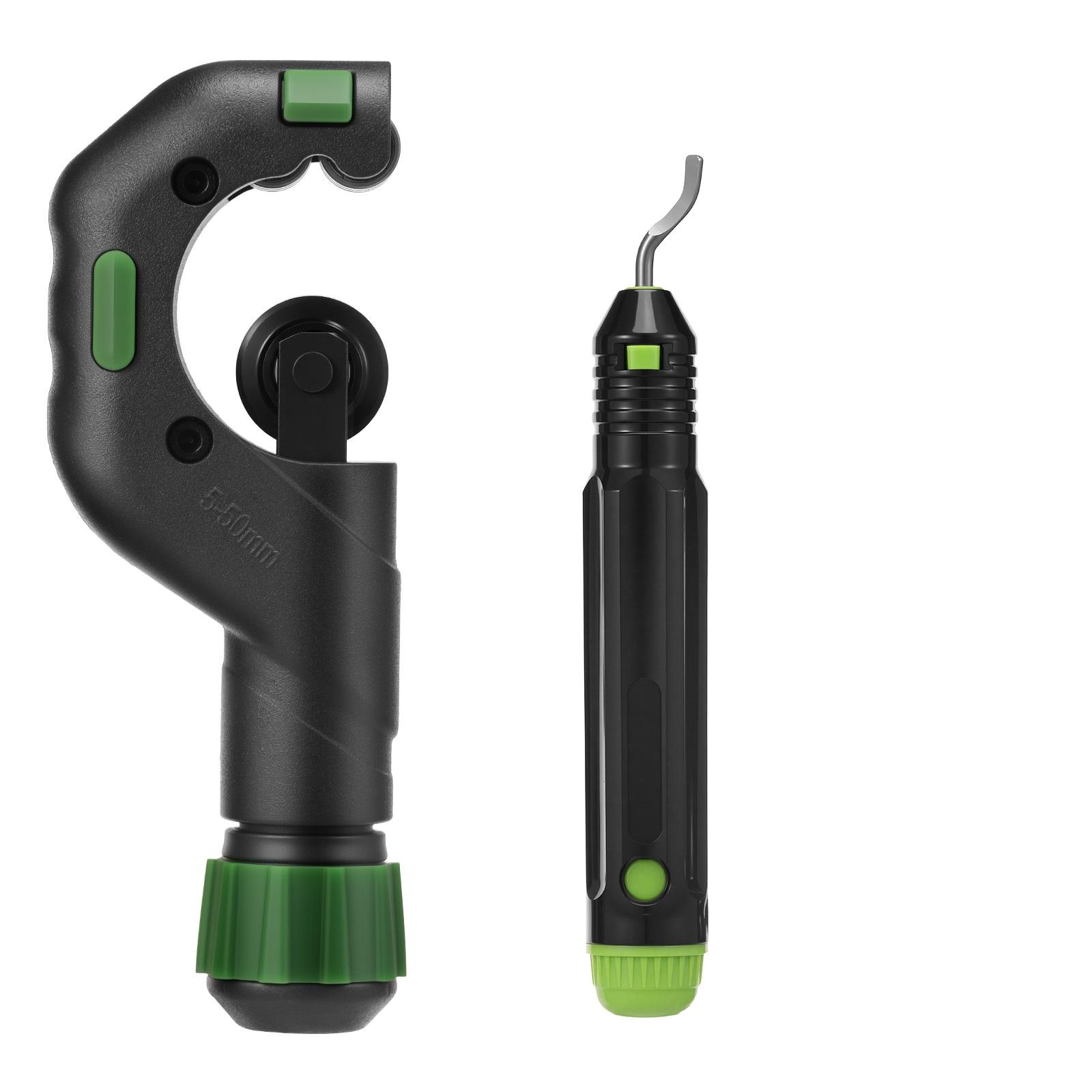 Copper Pipe Cutter Set for 5-50mm OD for Copper Brass Aluminum and Stainless Steel Pipe HVAC Metal Plumbing Tubing Cutter Tool