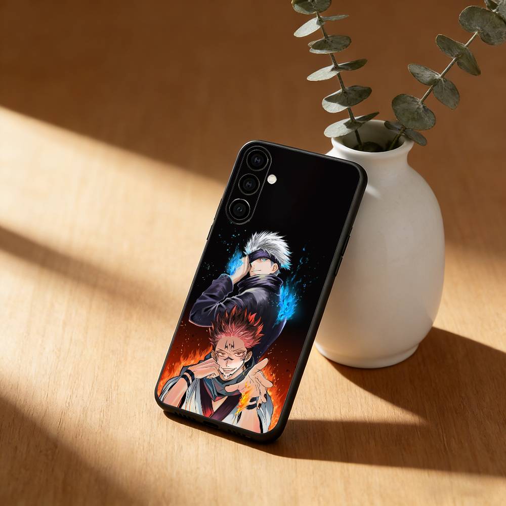 J-Jujutsu Anime KAISEN Phone Case For Samsung Galaxy A91,80,73,72 ,71,53,52,32 ,31,22,21s,20,Soft Black Case