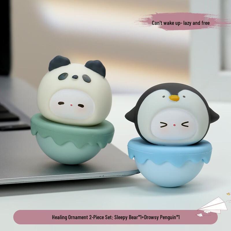 Настольные украшения Fumede Tumbler Медведь и Пингвин (Пара)