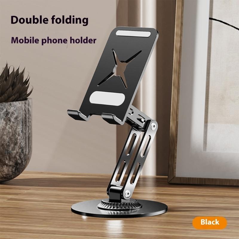 Aluminum Alloy Phone Stand Multi Angle Rotate Tablet Dock Holder Desktop Bracket For Mobile Devices