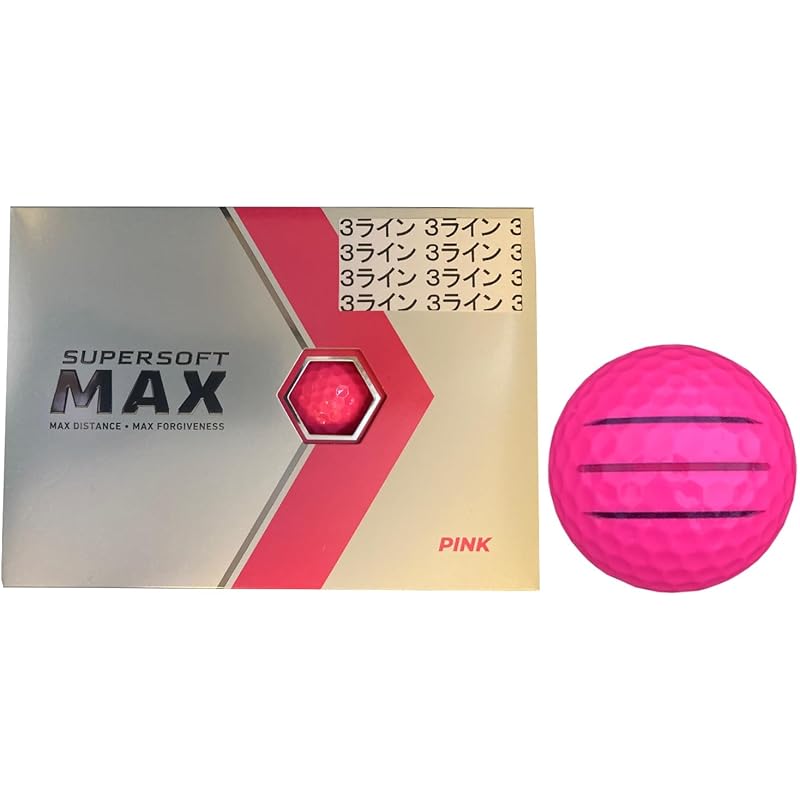 

[Hapiraki_Golf Line] callaway SUPERSOFT MAX супер мягкая макс модель 2023 года С леской (1 дюжина розовых_3 строк)
