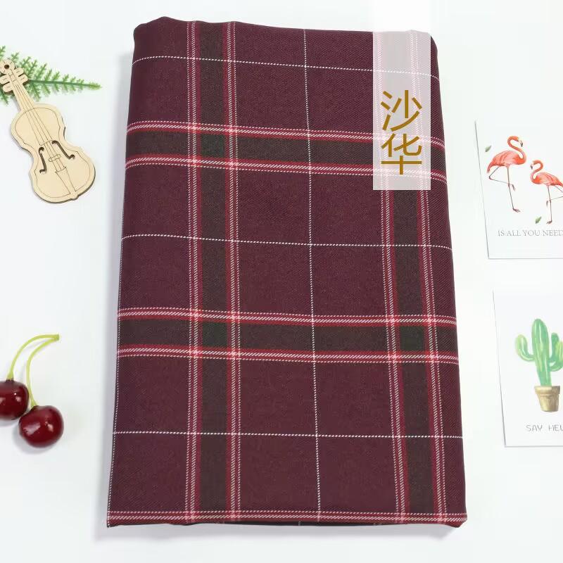 

Клетчатая ткань гладкая по 0,5 метра для одежды платьев шитья ткань для униформы Jk в японском стиле рукоделие дышащая не мнется 145X50cm 1lot