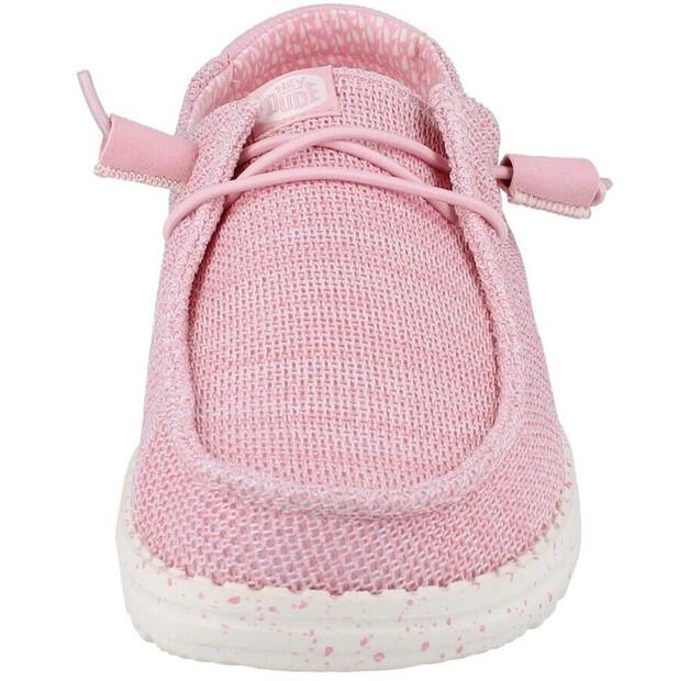 Женская обувь Dude Wendy stretch sox sneaker rosa белые