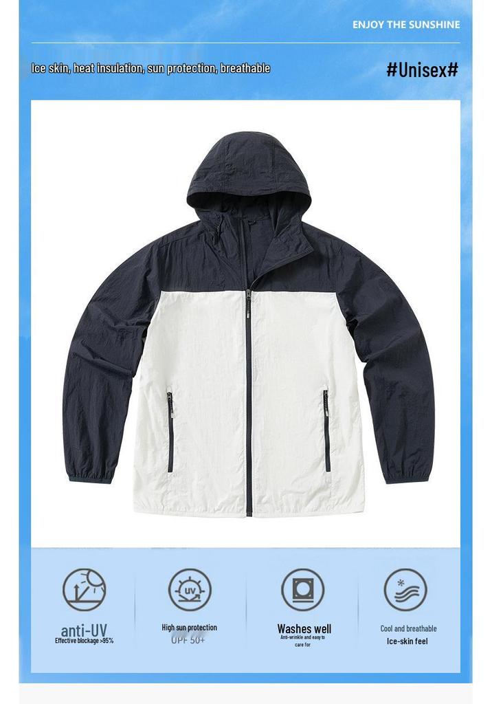Lightweight Breathable Sun Protection Jacket - Summer Thin Hooded Outdoor Travel Wear for Couples