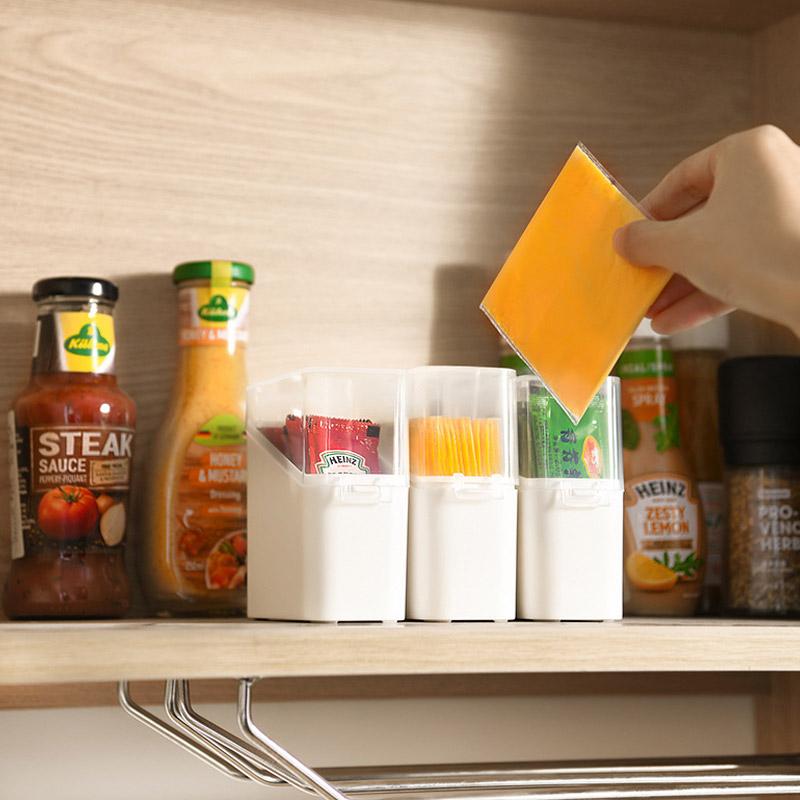 Houseeker Kühlschrank Organizer Behälter Teebeutel Aufbewahrung Käse Kaffee Halter Behälter Klar Küche Sortieren Organisieren Box
