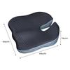 Breathable Memory Foam Seat Cushion, Rebound Wedge Pad for Car or Office Chair.