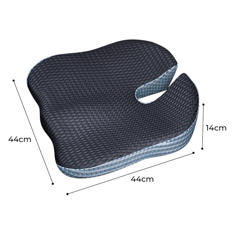 Breathable Memory Foam Seat Cushion, Rebound Wedge Pad for Car or Office Chair.
