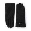 Women S Dark Grey Wool gloveS Dd Ribbon Dcgv9f208g3