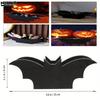 1PC Halloween Bat Makeup Brush Holder Gothic Wooden Storage Box Crystal Display Holder Cosmetics Jewelry Storage Tray Home Party