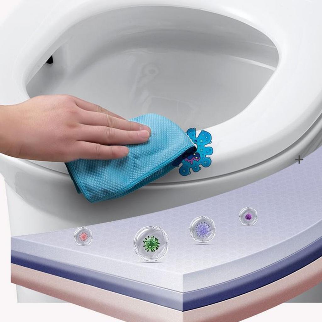 Toilettendeckel Langsam Schließend Tragbar Langsam Absenkend Sitzbezug Deckel Verdickt Badezimmer Heimzubehör ABS Textur Toilettensitz