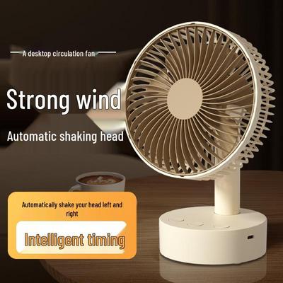 Cassidov 6-Zoll wiederaufladbarer USB-Oszillations-Schreibtischventilator mit langer Akkulaufzeit