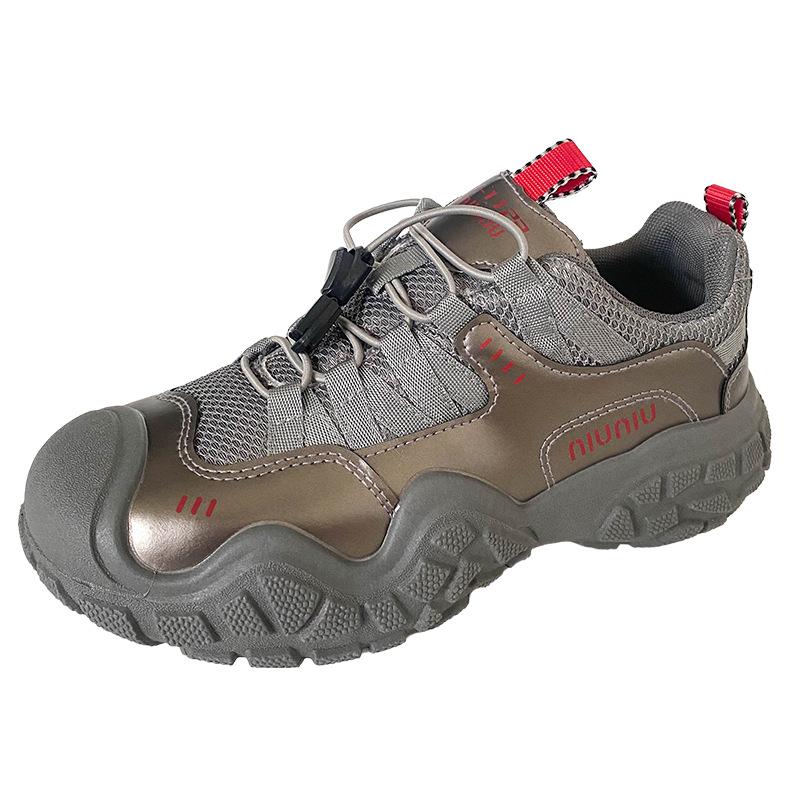 

K865 durian sole platform hiking shoes women s shoes 2024 autumn new angora red sneakers dad shoes 40 срібло сірий колір