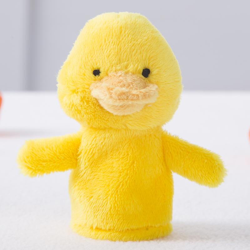 Cartoon Hand Doll Finger Puppet Baby Children Story Early Education Soothing Doll Plush Toy 9cm