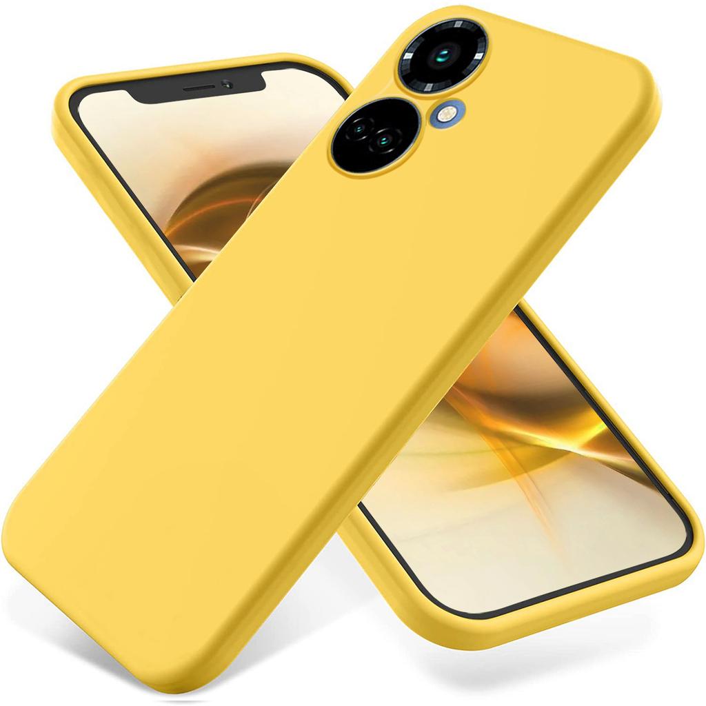 Liquid Silicone Phone Case for TECNO Camon 19 4G/19 Pro 4G/5G,Soft Touch Lining Protective Cover