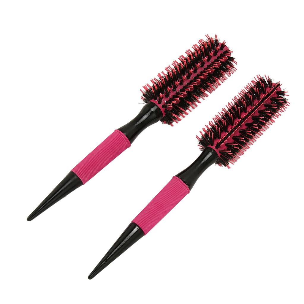 2Pcs Round Hair Comb Ergonomic Handle Portable Practical Even Heat Dissipation Hair Styling Round