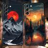 Mountain Forest Phone Case for Samsung Galaxy S25 S24 S23 S22 S20 S21 FE Ultra S10 S10E S9 Plus 5G Soft TPU Fundas Cover Capas