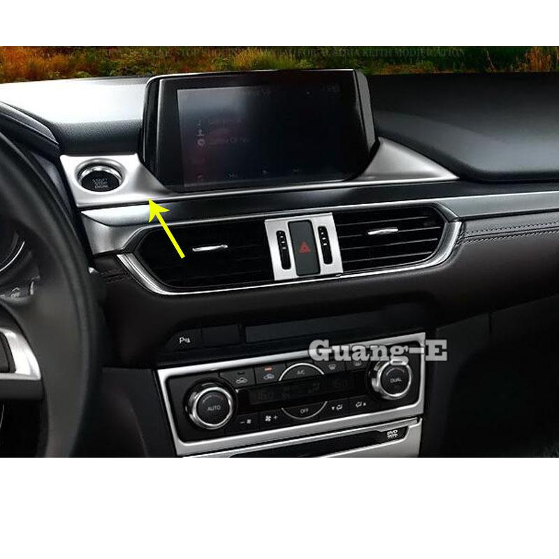 For Mazda6 Mazda 6 Atenza 2014 2015 2016 2017 2018  Styling Cover Detector Center Console Navigation Box Interior GPS Trim