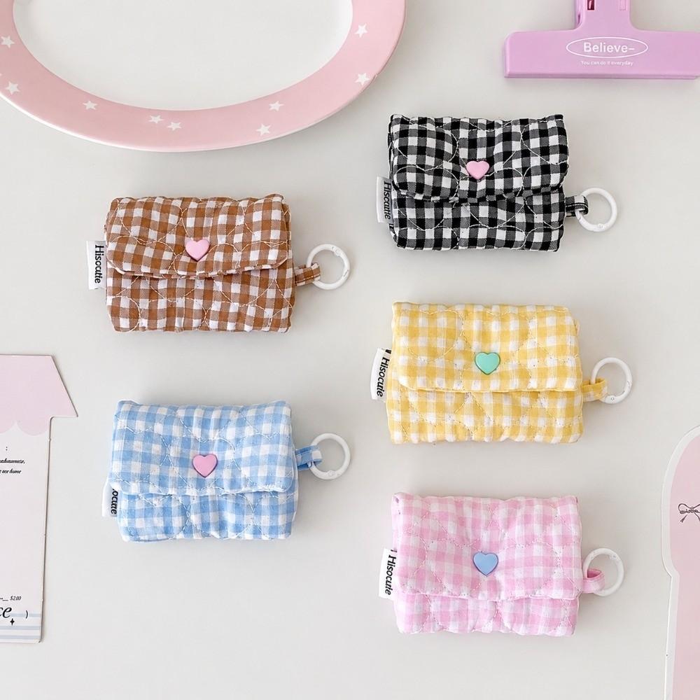 With Keyring Earphone Bag Lightweight Mini Earphone Pouch Cute Coin Purse Pouch for AirPods
