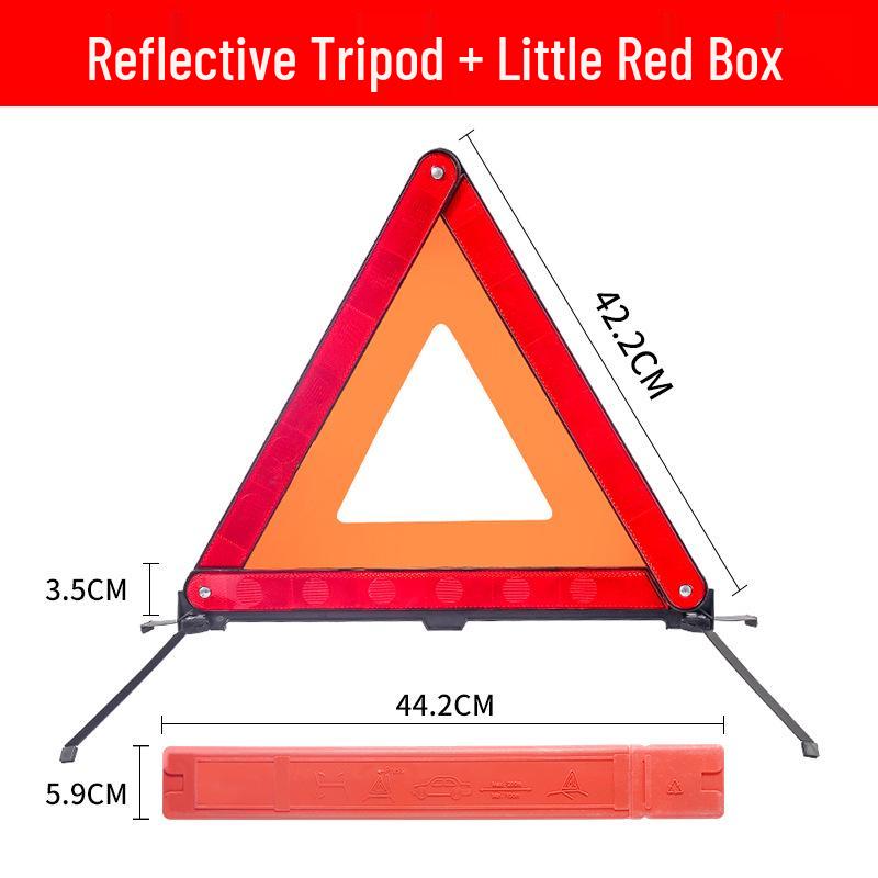 

Светоотражающий аварийный предупреждающий треугольник - Компактная складная конструкция для безопасности автомобиля