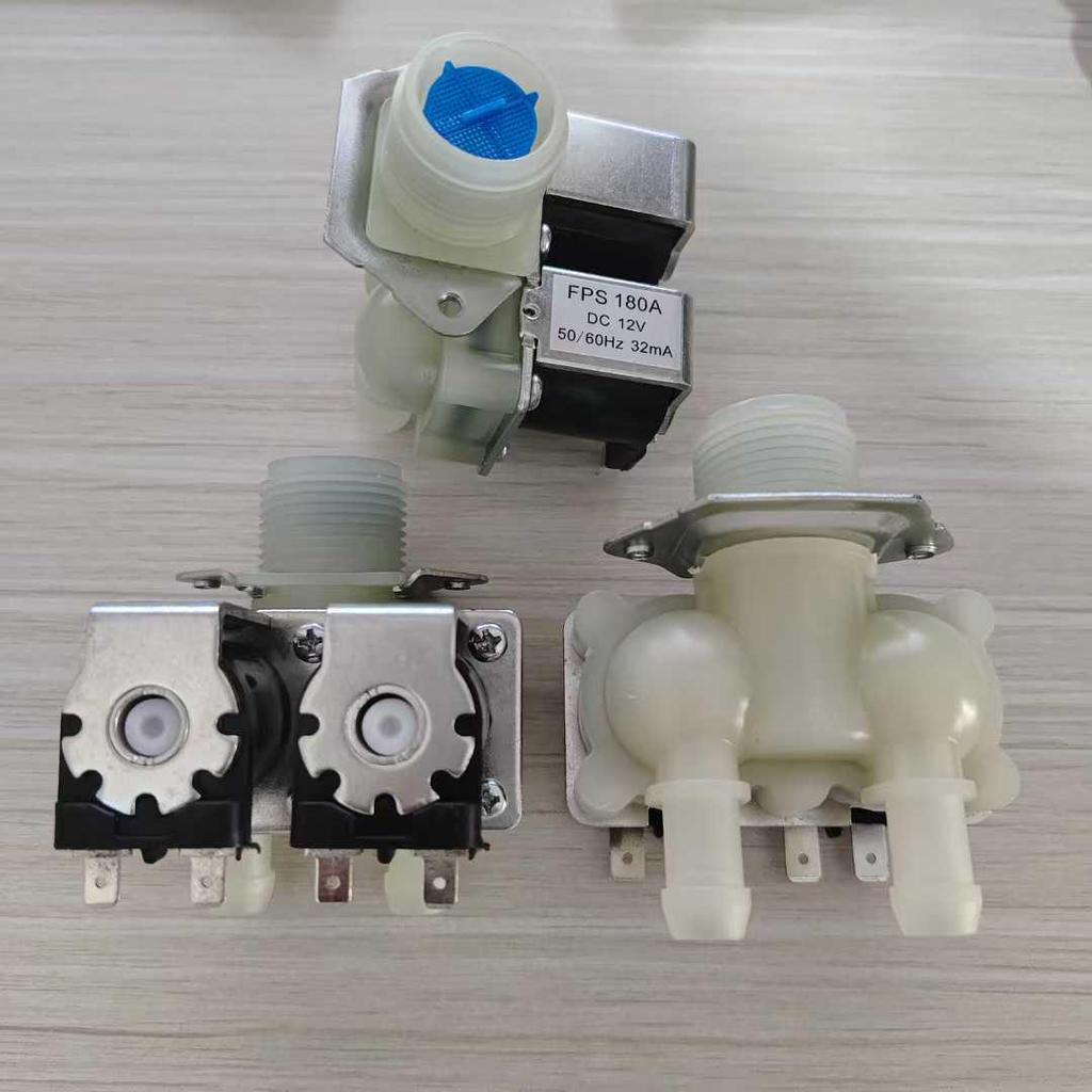 Washing Machine Inlet Solenoid Valve FPS180A AC220V/DC12V - One Inlet, Two Outlets