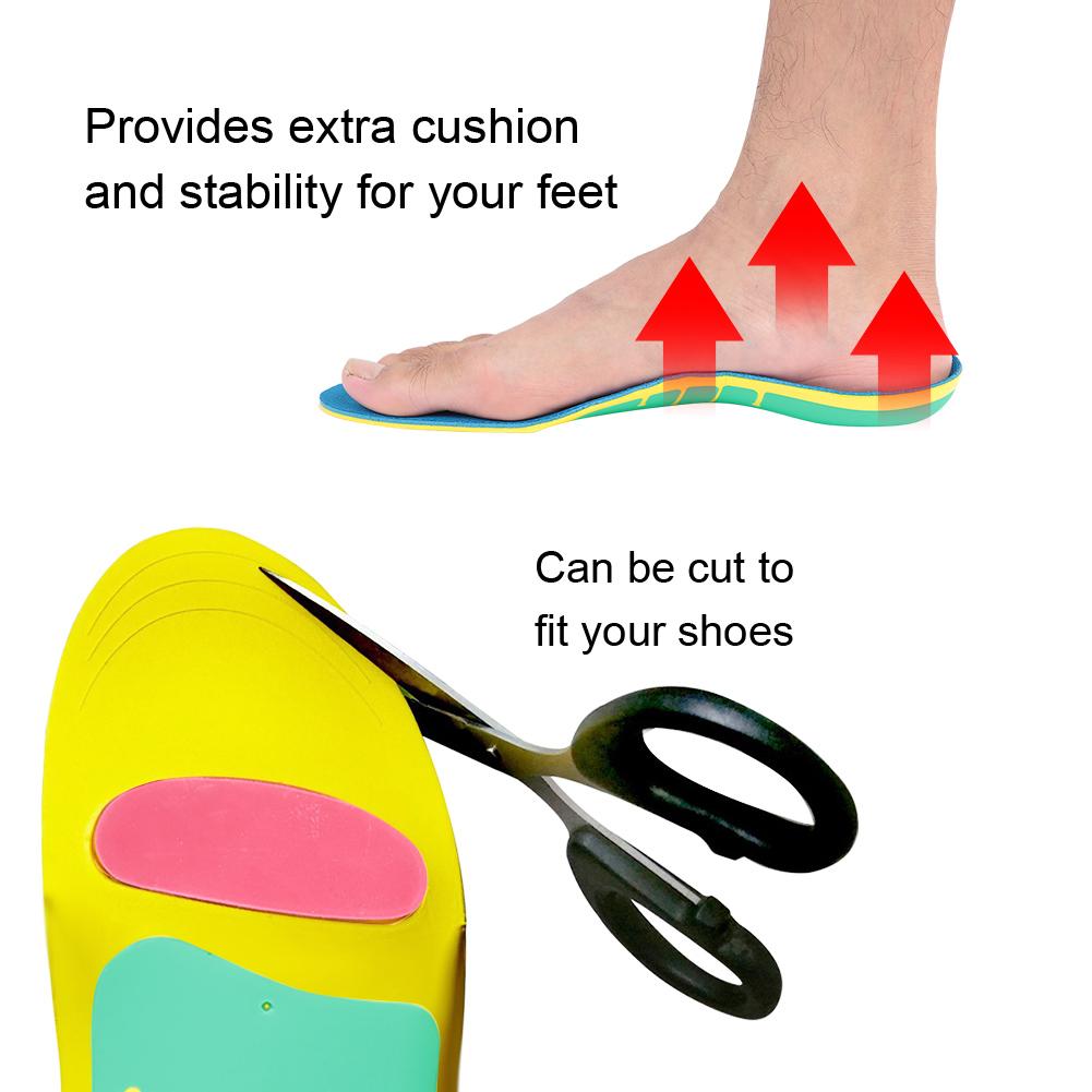 Men Women Flatfoot Orthotic Insole Arch Cushioning Fasciitis Pain Relief Correction Foot Pad