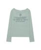 ODDSTUDIO Heaven Scent Loose Fit Boat Neck Long Sleeve - Mint