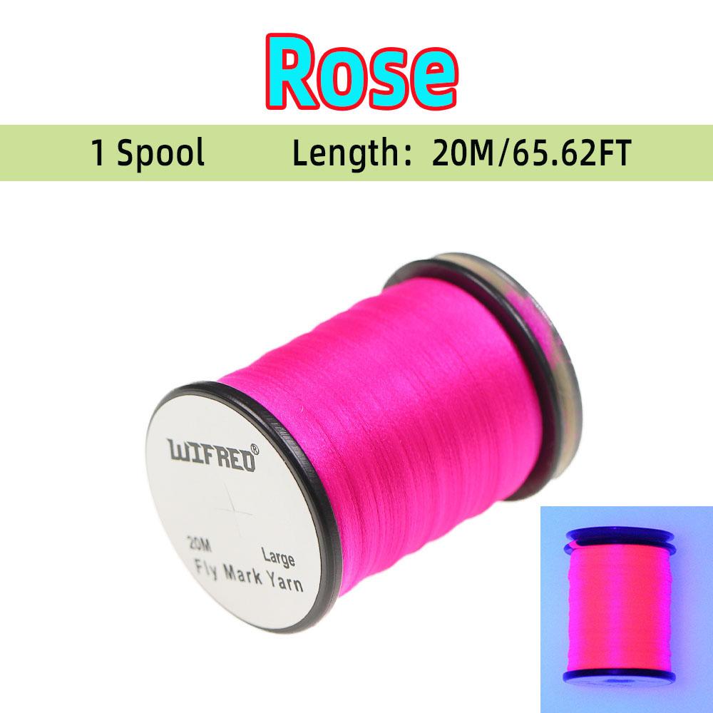 1Spool/6Spools Polypropylene Fly Mark Yarn 6 Colors Available Dubbing Fine Dry Wet Fly Fibers Spinner Wings Fly Tying Parachutes Materials
