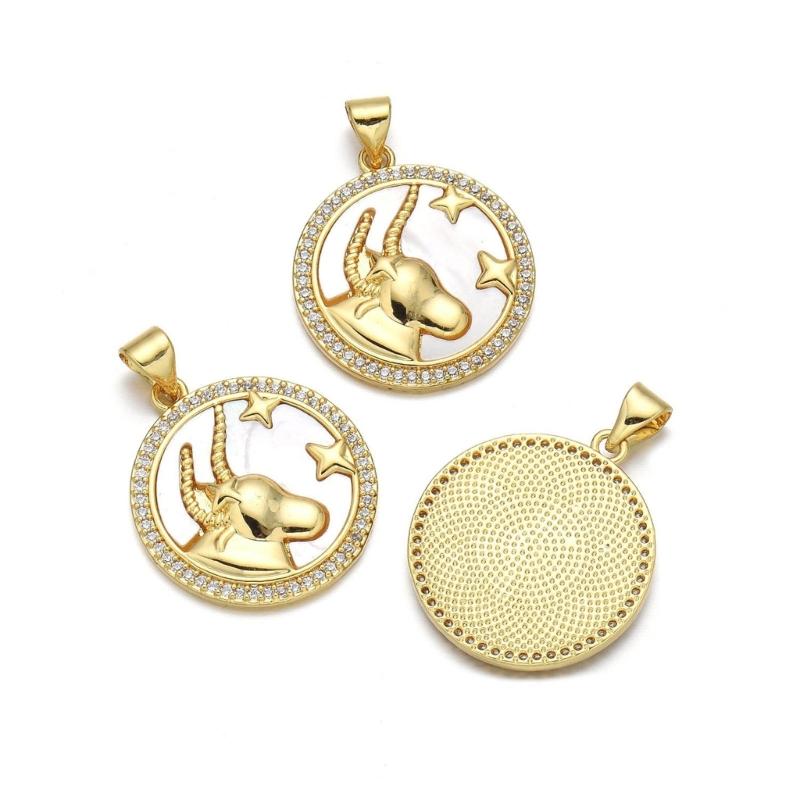 Handmade Jewelry Making Delights Constellations Copper Charm Constellations Pendants Present for Crafting Enthusiasts