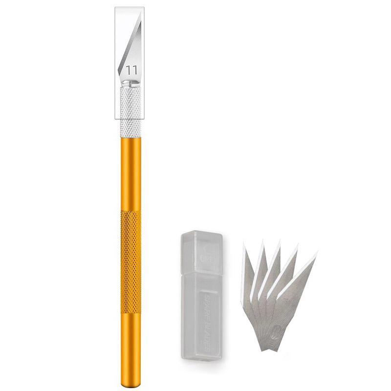 Multicolor Stainless Steel Engraving Knife Blades, Metal Blade, Wood Carving Blade Replacement, Surgical Scalpel Craft Tools,