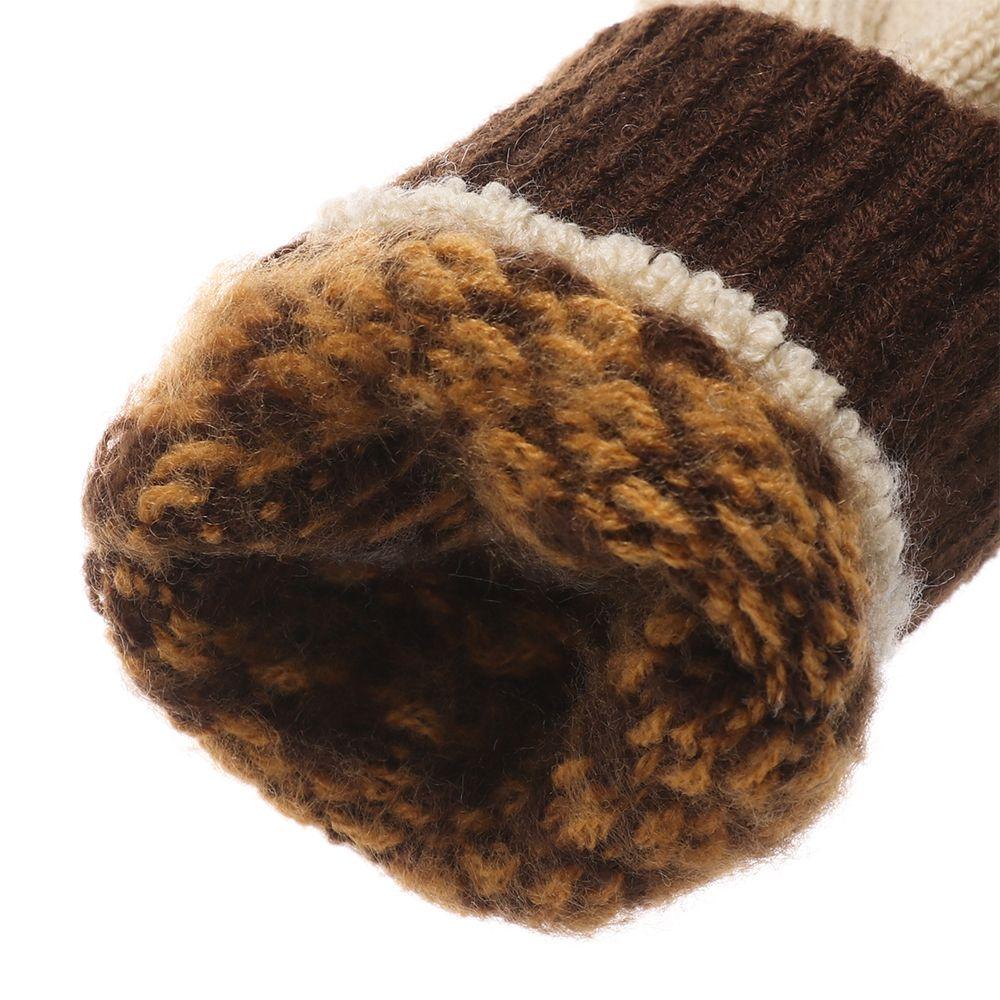 Women Men Elastic Thick Winter Gloves Full Finger Gloves Touch Screen Mittens Knitted