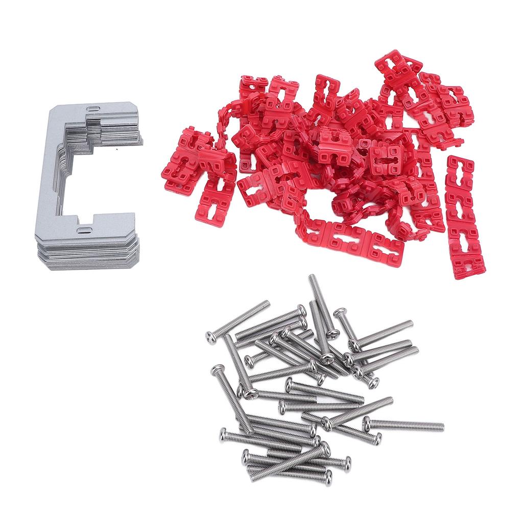 24PCS Metal Wall Plate Spacers 96PCS Electric Receptacle Box Outlet Spacers Set with Stainless Steel