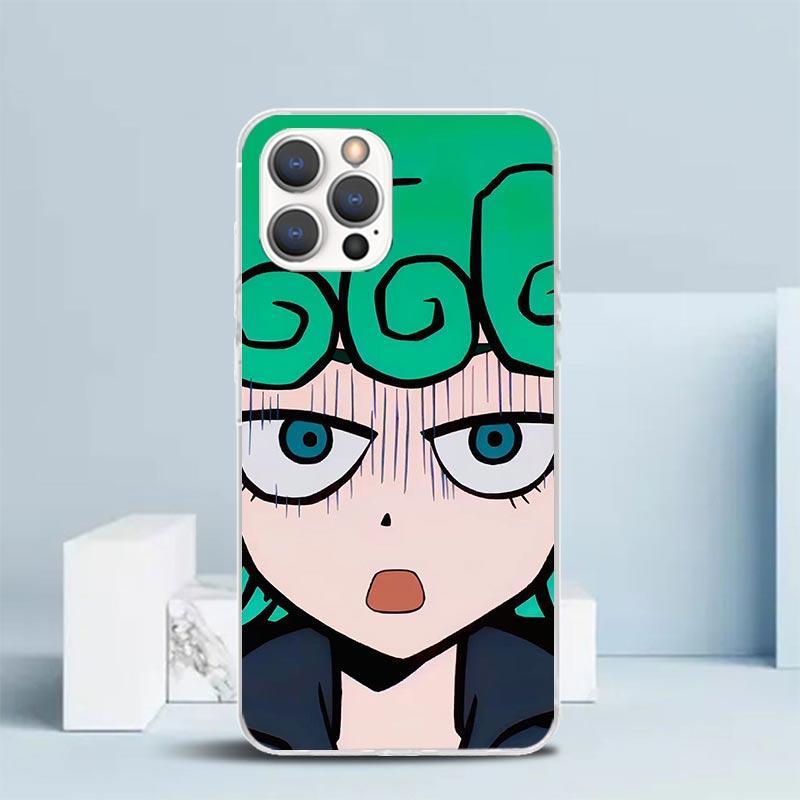 One P-Punch-Man Tatsumaki Phone Case For IPhone 16 17 Air 16E 15 14 Plus 13 Mini 12 11 Pro Max 7 8 + SE 2020 Soft TPU Back Cover