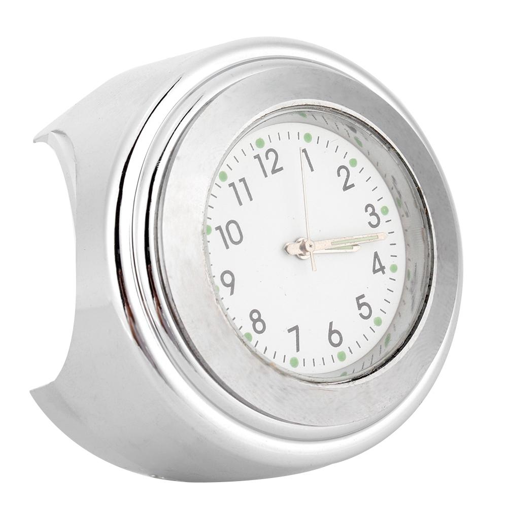2225mm Motorcycle Handlebar Clock Metal Mount Hand Grip Bar Watch (Black )