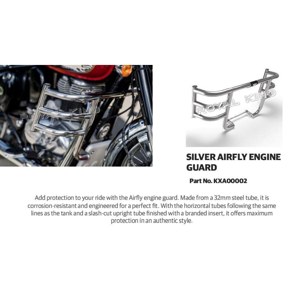 Royal Enfield "New Classic 350 & Meteor 350 Silver Air Fly Engine Guard"