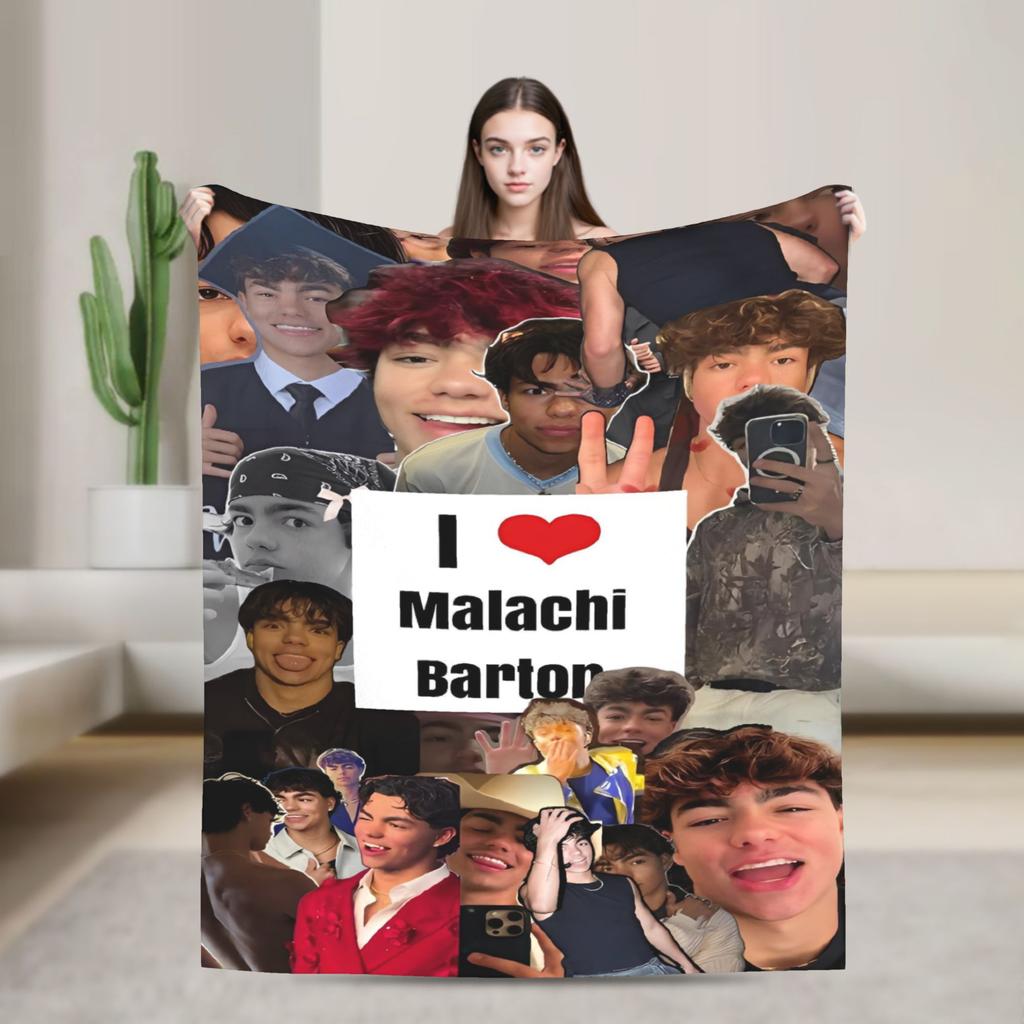 Malachi Barton Soft Blanket  Kids Adult Plush Throw Blanket Novelty Couch Bed Flannel Bedspread Sofa Bed Cover