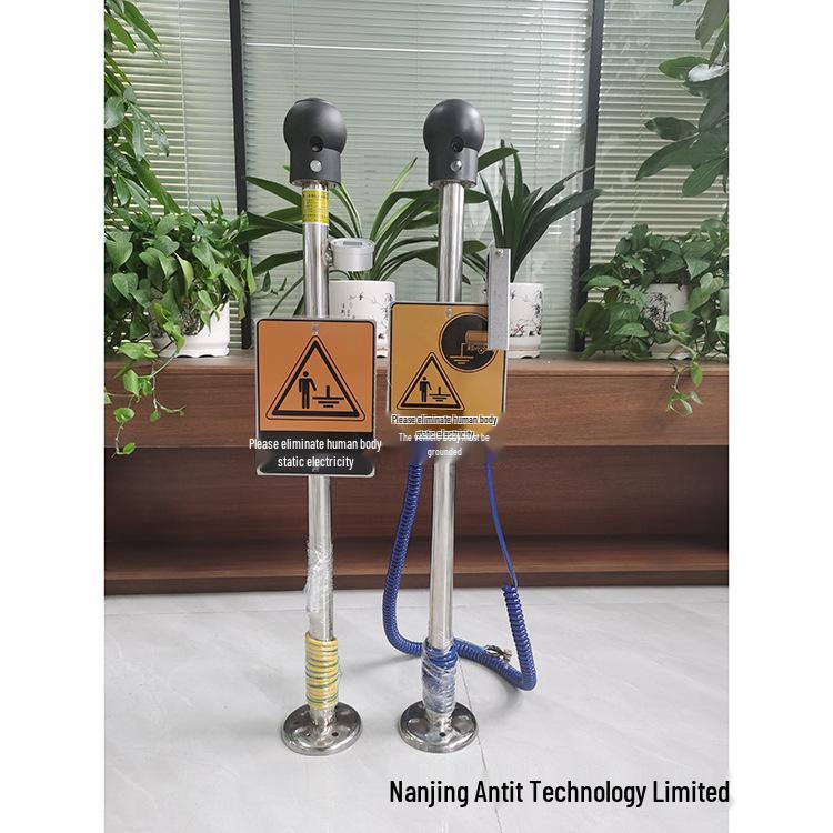 

Industrial-Grade Intrinsically Safe Electrostatic Discharger with Sound and Light Alerts