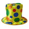 Dot Polka Clown Top Hat Halloween Party Stage Performance Prop Cosplay Accessory