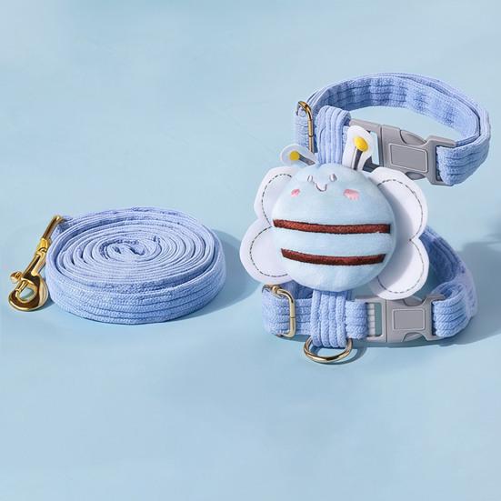 Cat Harness And Leash Set Adjustable Escape Proof Kitten Harness with Cartoon Bee