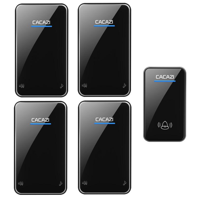 Smart Wireless Doorbell: Four-in-One, Adjustable Music, Long-Range, Waterproof.