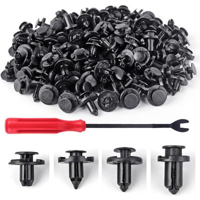 Push Type Retainer Fender Liner Clips Compatible With Nissan/Infiniti Front Bumper Plastic Fasteners Replace 01553-05323, 01553-09321, 01553-09241,