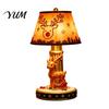 Living Room Ornaments Christmas Lighted Table Lamp, Santa Claus Reindeer Small Holiday Keepsakes Desktop Ornament for Bedroom Indoor Home Decor