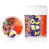 Halloween Sprinkles Mix, 6 Cell Assorted Festive Sprinkles Edible Colorful Variety Candy Sugar Sweets Icing Decorations for Bonbon Halloween Cookies