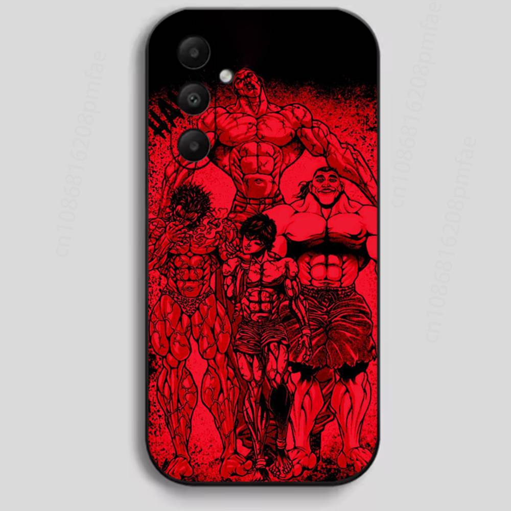 

Anime B-Baki Hanmas Phone Case For Samsung Galaxy A13,21s,22,31,32,40,52,71,A91 Soft Black Shell Samsung A7