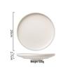 ZISIZ 10-inch Off-White Ceramic Plate