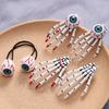 Harajuku Bloodshot Eyes Bloodshot Eyes Halloween Ornaments Funny Hairpin Headgear