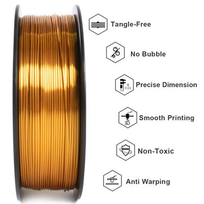 Geeetech 3D-Drucker Seiden-PLA-Filament 1 kg Spule 1,75 mm Seiden-PLA-Filament 3D-Druckmaterial Abbaubar Öko
