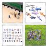 50-pcs 1:87 HO Scale Railway Model Worker Well Painted Figures With Bucket Ladder For Railway And Building Layout For DIY